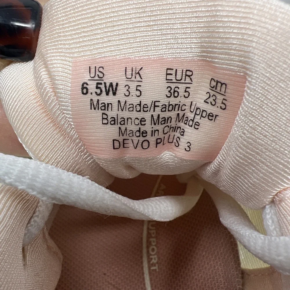 RYKA Devotion Plus 3 Women's Comfort Walking Shoes‎ White Pink Size 6.5 #1753